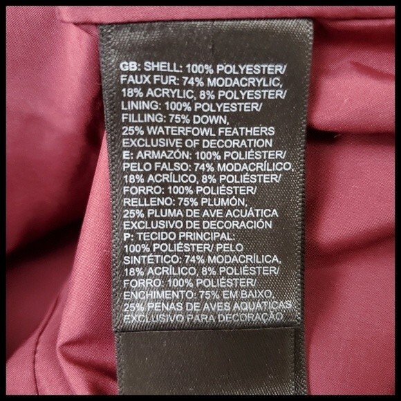 NWT The North Face 550 Down Fill Puffer Zipper Parka Coat Faux Fur Hood XS NEW - Picture 15 of 16